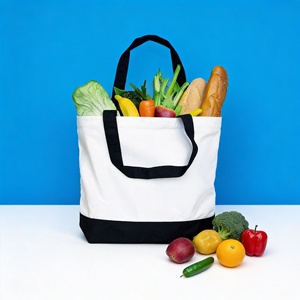 Multicolor Cotton Reusable Custom Logo Printed Lady <b>Canvas</b> Lining Eco-friendly Tote <b>Handbag</b> - Product Image 3