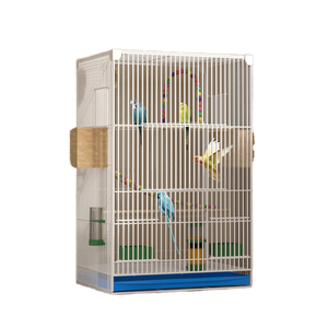 Lüks büyük ev <span class=keywords><strong>Metal</strong></span> üreme kafesi hareketli dirsek taban tekerlekler düğme papağan sandık plastik tepsi içeren evcil hayvanlar için <span class=keywords><strong>stand</strong></span>ı - Product Image 6