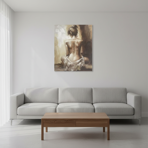 MYSNKU Kit de <span class=keywords><strong>peinture</strong></span> à l'huile DIY <span class=keywords><strong>Peinture</strong></span> par numéros Sans cadre en bois Pinceaux Fille nue sexy Toile Art mural 16x20 pouces Modèle YH2023 Fabriqué - Product Image 3