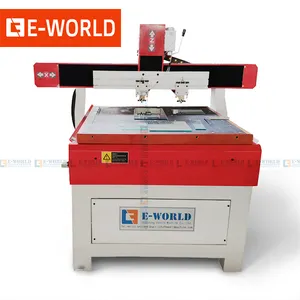 Cina famosa singola testa Eworld 6090 Mini CNC macchina di taglio del vetro