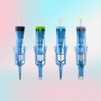 Aiguilles de maquillage permanent pour sourcils en acier inoxydable 316 jetables en gros, cartouche d'aiguilles de tatouage stérilisées à 100 % au gaz EO, OEM