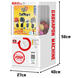 Mini Distributore Automatico Giapponese a Monete per Giocattoli in Capsule Gacha Gachapon in Metallo e Plastica - Product Image 4