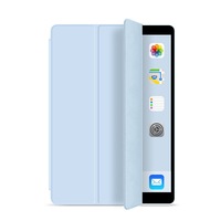 Étui pour tablette, étui à rabat, support pliable à trois volets, cuir PU, dos en TPU souple, protection pour Samsung Galaxy Tab A9 A11 8,7 pouces