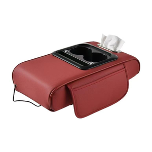 NUOVO Cuscino <span class=keywords><strong>Bracciolo</strong></span> <span class=keywords><strong>Auto</strong></span> Multifunzionale in Pelle con Ricarica USB-C, Nero, Scatola Portaoggetti <span class=keywords><strong>Universale</strong></span> per Console <span class=keywords><strong>Auto</strong></span> - Product Image 2
