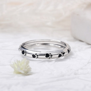Anello a Forma di Zampa di Gatto, Stile Animale Carino, Gioiello da Dito alla Moda per Donne, Uso Quotidiano - Product Image 6