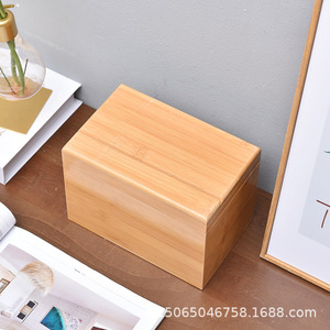 <b>Pine</b> Wood Tea <b>Box</b> Rectangle Customizable Size Gift Craft Storage For Loose Pu Erh Tea - Product Image 2