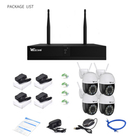 Wistino 6MP Dome NVR Farb-Nachtsicht-IP-Kamera Zwei-Wege-Audio 4-Kanal PTZ WLAN-Sicherheitskamerasystem