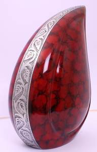 Tear Drop Aluminum Urn <b>Funeral</b> <b>Supplies</b> - Product Image 4