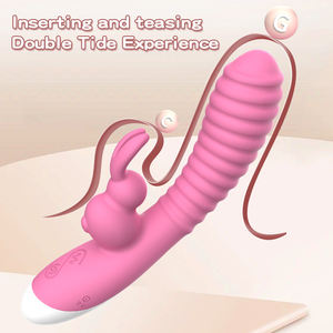 FUXI Damen Sexspielzeug wasserdichter G-Punkt Klitoris stimulator USB Power <span class=keywords><strong>Rabbit</strong></span> Rose Vibrator Feminino <span class=keywords><strong>Vibrador</strong></span> - Product Image 4