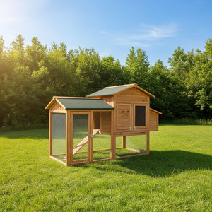 Gallinero Moderno, Compacto, Transpirable y Ecológico, Nuevo Diseño, <span class=keywords><strong>Casa</strong></span> para Mascotas de Madera Maciza, para <span class=keywords><strong>Animales</strong></span> Pequeños, Interior y Exterior - Product Image 2
