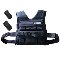 Vente en gros Gilet de sport ajustable et personnalisé Blocs de fer en nylon pour musculation et musculation Débardeur à blocs de poids pour compétition de fitness