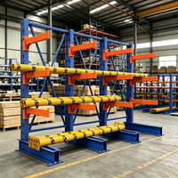 5-stöckiges Q235B Stahl Verstellbares Kragarmregal Korrosionsbeständiges Industrielles Kragarmregalsystem