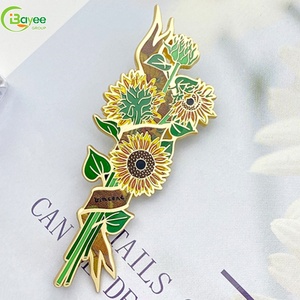 Broches de Moda de Lujo con Forma de Girasol, Pequeños, Ligeros y Elegantes, Accesorio Versátil para Mujer, para Ropa, Bufandas y Bolsos - Product Image 1