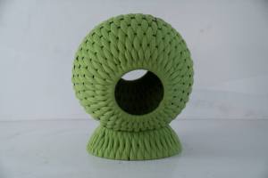 Домик для кошек ручной работы, комфортное премиальное плетеное лежанка-гнездо, очень мягкий домик-пещера для котят и кошек всех размеров (для использования в помещении) - Product Image 4