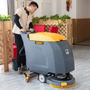 M50 en iyi fiyat temizleme ekipmanları ticari el yürüyüşü-arkasında zemin temizleme makinesi