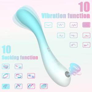 二合一阴蒂吮吸振动器g点振动器女性性玩具真空假阴茎振动器女性性玩具 - Product Image 3