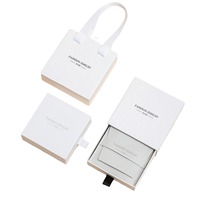 Boîte à bijoux de luxe personnalisée avec pochette en daim, emballage haut de gamme pour collier, bague, bracelet et boucles d'oreilles