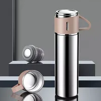 2025 nuevo vaso de termo de botella de agua al vacío aislado de acero inoxidable gran oferta con tapa vaso de plástico