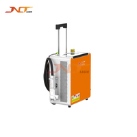 Détartrant laser à fibre portable 500W pour la corrosion des brides de tours éoliennes en aluminium, des boîtes de vitesses de turbines et des revêtements énergétiques