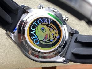 Reloj Cronógrafo Mecánico de Lujo de Alta Calidad, 40 mm, QF 126519, Acero 904L, 4131, 155 g, Deportivo, de Buceo, Correa de Goma Negra, Panda Shanghai - Product Image 5