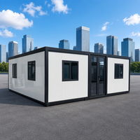 Maison conteneur pliable Jiezhu à double aile extensible, épaissie et respirante, avec chambre et salle de bain pour usage en dortoir