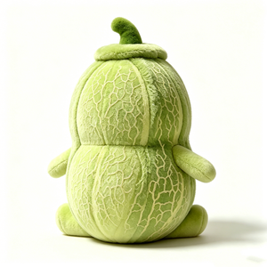 Peluche mignonne personnalisée en forme de melon avec bras et jambes, peluche melon Honeydew, peluche melon vert - Product Image 4