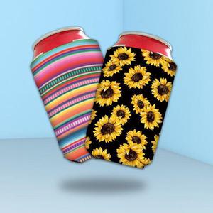 Manchons <span class=keywords><strong>en</strong></span> tissu <span class=keywords><strong>en</strong></span> gros avec base et couvercle rabattable pour canettes de soda et bouteilles de bière, style américain - Product Image 4