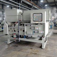 Instalasi Pengolahan Air Limbah Baru Desalinasi Dewatering EDI PLC Kontrol Belt Press Filter 500L/Jam Garansi 1 Tahun