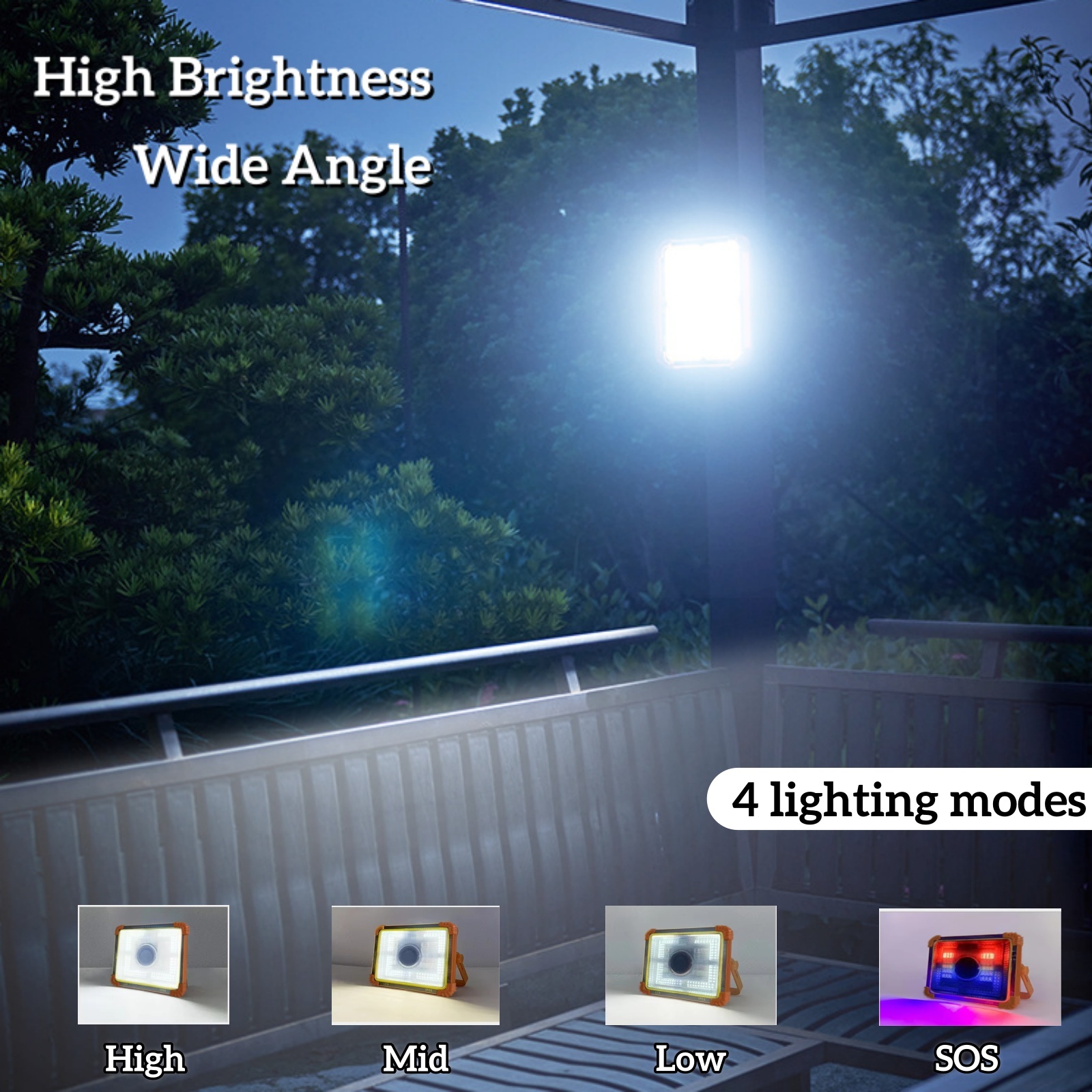 OTHC-PT-LYYL01 Solar LED Flood Light For Outdoor With Speaker Factory Direct OEM/ODM Waterproof Dimming USB Rechargeable Battery · image 2
