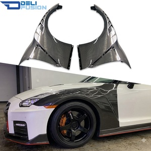 ชุดแต่งกันชนหน้าคาร์บอนไฟเบอร์สไตล์ Nismo สำหรับ Nissan GTR R35 ปี 2008-2023 พร้อมช่องระบายอากาศ ชุดแต่งตัวถังรถยนต์ แผงปีกทดแทน - Product Image 1