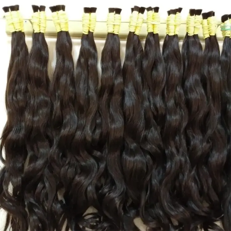 Human Braiding Hair Bulk Vietnam Remy Straight Bundles 100g Natural Braiding Hair Extensions