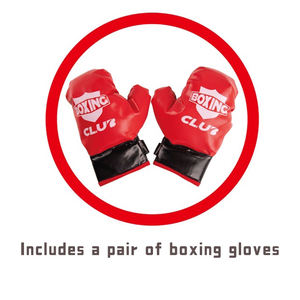 Juguete de Boxeo con Pedal Ajustable en Altura de 121 cm, Fácil de Montar, Equipo de Fitness para Aliviar el Estrés, Juego Deportivo con Saco de Boxeo para Niños - Product Image 4