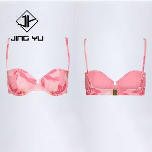 <b>Low</b> MOQ Custom Bohemian Print Shell Cup <b>Swimsuit</b> Designer <b>Swimsuit</b> Sustainable Polyester Bikini Set - Product Image 6