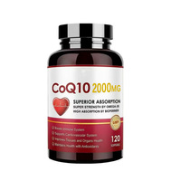 Capsules de CoQ10 en gélules molles 300mg 98% Coenzyme Q10 pur pour la santé cardiaque et le soutien cardiovasculaire, système immunitaire OEM ODM