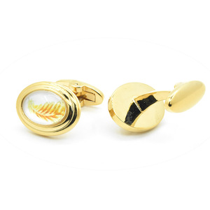 Juego de Gemelos Elegantes con <span class=keywords><strong>Plumas</strong></span> y Piedras, Personalizados para Traje de Hombre, Accesorio de Moda para <span class=keywords><strong>Camisa</strong></span>, Joyería de Moda para Boda, Regalo - Product Image 6