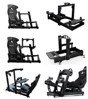 Support de simulateur de course en profilé aluminium 4080 personnalisé avec siège, kit complet, base de volant universelle pour console de jeu