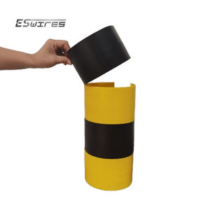 Protectores de columna redondos estándar apilables estante de palé hueco de plástico de seguridad de almacén - Product Image 4