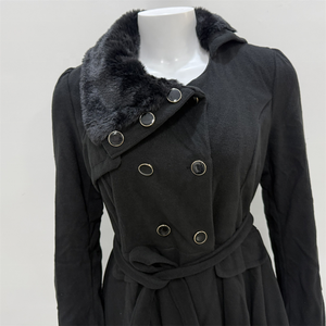 Nuova Giacca Invernale da Donna alla Moda, Lunga e <span class=keywords><strong>Doppiopetto</strong></span> con Cintura, Vendita all'Ingrosso - Product Image 4