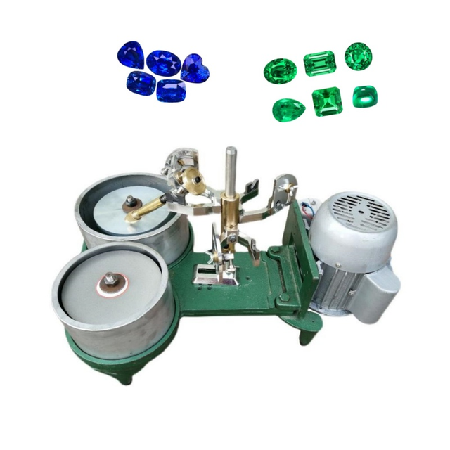 8inch+6inch Lapidary Polishing Machine Fixed Speed Gemstone Faceting Tool