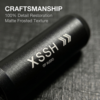 YIVO XSSH Anneau de dérivation en alliage d'aluminium 10 mm à 10 mm noir pour systèmes audio HIFI, organisateur de câbles, OEM ODM personnalisé