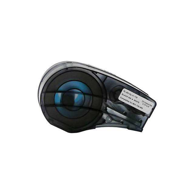 Compatible Black on White M21-750-499 Nylon Label Cartridge for Brady BMP21-PLUS BMP21-LAB BMP21