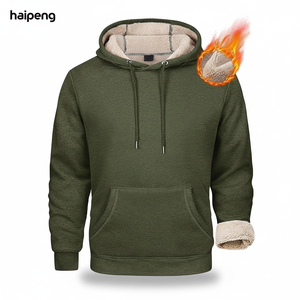Sudadera Sherpa de Invierno con Cremallera y Capucha, Forrada, Ecológica, 100% Algodón Tejido, Logotipo Personalizado, Impresión Digital, Alta Calidad, Precio Razonable - Product Image 1