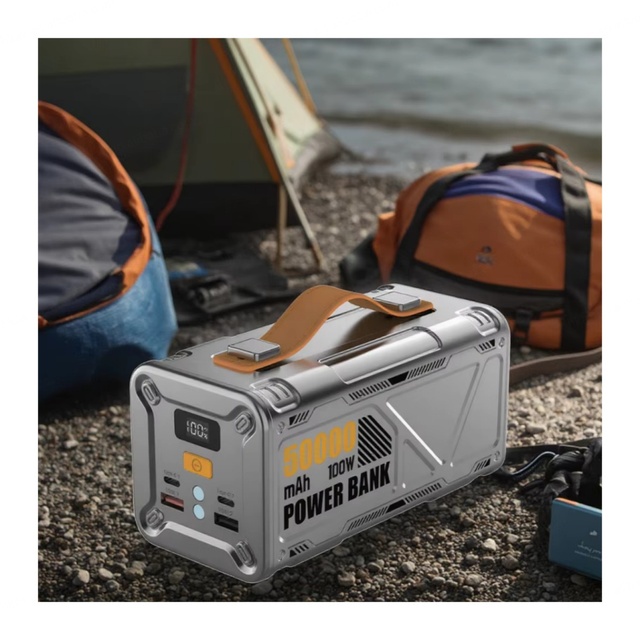PD100W Super Charging Portable Power Bank 50000mAh High Capacity With LED Features Mobile Charger for Laptop Outdoor Use