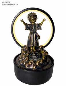 <span class=keywords><strong>Fontaine</strong></span> d'eau intérieure en résine représentant Krishna et Radha, <span class=keywords><strong>avec</strong></span> éclairage LED, décoration Feng Shui. - Product Image 6