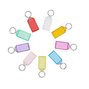 प्लास्टिक कुंजी लेबल टैग कुंजी अंगूठी अंगूठी और लेबल के साथ घर के लिए टैग आईडी लेबल टैग खिड़की - Product Image 1