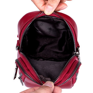 Bolso Bandolera Andong para Mujer, de Cuero Vacuno Genuino, con Bolsillo Redondo Pequeño para Teléfono, a la Moda - Product Image 4
