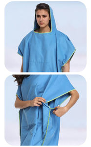 <span class=keywords><strong>Poncho</strong></span> de <span class=keywords><strong>Surf</strong></span> con Capucha y Estampado Digital Sin Arena, Bata de Microfibra de Secado Rápido para Cambiarse, Toalla con Capucha para Buceo y Natación - Product Image 6