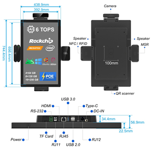 Kiosques de paiement en espèces à fixation murale, style guichet automatique, écran Android 15 de 32 pouces, kiosque de paiement virtuel, service bancaire mural - Product Image 2