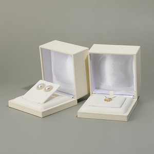 Custom Logo White Cardboard Jewelry <b>Box</b> Set with Paper Bag for Ring Necklace and <b>Earring</b> Premium <b>Gift</b> Packaging <b>Box</b> - Product Image 2