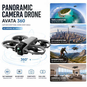 Avata 360 <b>Panoramic</b> <b>Camera</b> Drone 8K HDR Dual Lens For FPV Aerial Filming Travel Creator Content Bundle Wholesale Kit - Product Image 1